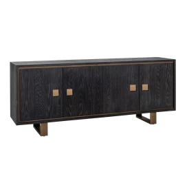 Dressoir Hunter 4-deuren (Black rustic)