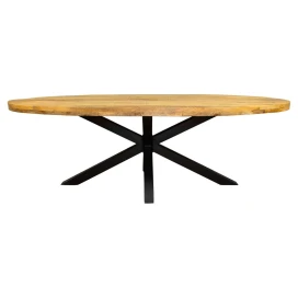 Eetkamertafel Denver | Ovaal | Mangohout | 240 cm