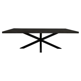 Eetkamertafel Denver Black | Rechthoek | 200 cm