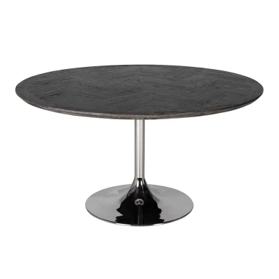 Eettafel Blackbone silver 140Ø (Black rustic)