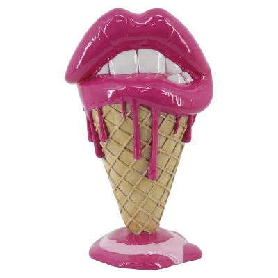 Decoratieobject Ice lips (Pink)