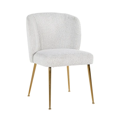 Stoel Cannon white bouclé / brushed gold (Copenhagen 900 Bouclé White)