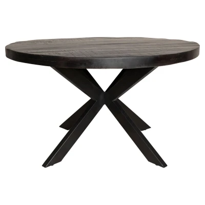 Eetkamertafel Denver Black | Rond | 150 cm